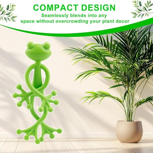 Botee Frog Plant Stand,Plant Clips,Flower Stem Support for Climbing Vines Reusable Cable Ties Perfect for Indoor Outdoor Potted Plants
