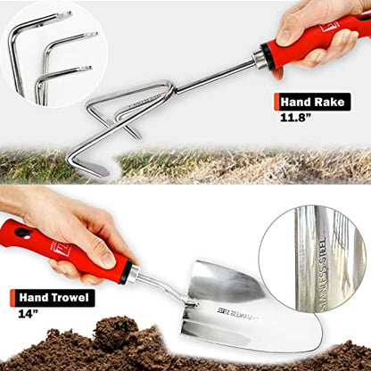 Wellmax 12-Piece Heavy-Duty Garden Tools Set