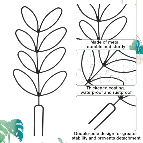 2 Pack Small Plant Trellis for Pots Indoor