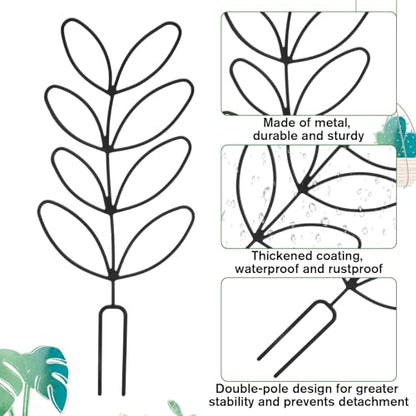 2 Pack Small Plant Trellis for Pots Indoor