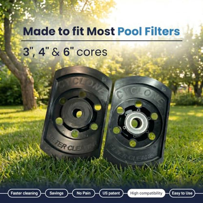 Cyclone Pool Filter Cleaner Deluxe | Spinning Stand, Mini Wand + Bag - size: 01. Deluxe