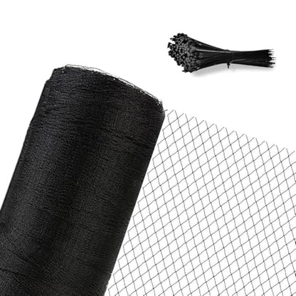 Junflying Bird Netting for Garden, 7.5X100 FT, 1/2“ Mesh - size: 7.5x100 FT-1/2"
