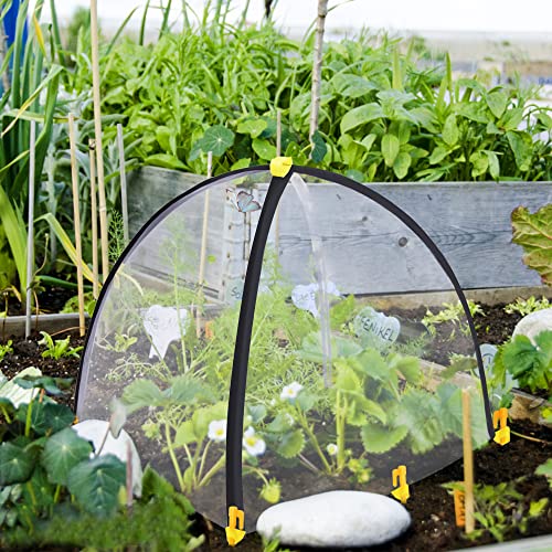 PURPLE STAR 1N 22 x 22 x 23 Inch Insect Barrier Plant Tent Cover-Bug Guard Cover with Stakes-Insect Bird Barrier Netting Mesh for Protect Vegetable Plants Fruits Flowers from Birds Animal Eating(S) - color: S