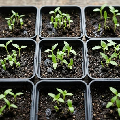 50 Packs Square Nursery Pots for Plants 2.8 Inch Seedling Pots - size: 2.8 Inch