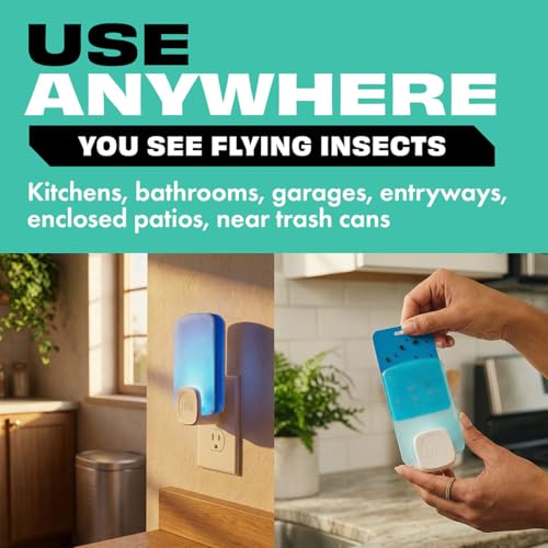 STEM Flying Insect Indoor Trap, UV Light Plug-In, 1 Device + 3 Cartridge - size: 1 Device + 3 Cartridges