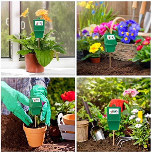 Soil Moisture Meter,Long Probe Plant Hygrometer Moisture Sensor Plant Water Monitor for Potted Plants,Garden,Farm, Lawn(No Battery Needed) - color: Green-Long Probe Version