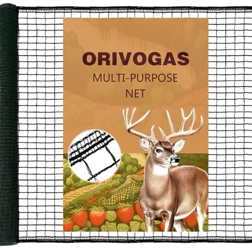 Plastic Mesh Fence Deer Fencing 4x25ft,Reinforced Edges,55gsm Heavy Duty Temporary Fence,Ideal for Garden Netting,Animal Barrier,Safety Netting, Fruit Plant Protection, Black - size: 4ft*25ft