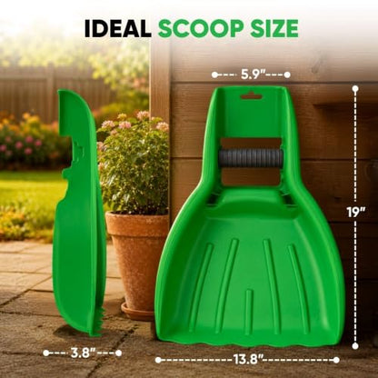 Superio Leaf Scoops, Leaf Collector Hand Rake for Lawn & Garden Cleanup, Plastic Leaf Grabber, Handheld Gardening Tool, Green, 9 Pair - size: 9 Pack