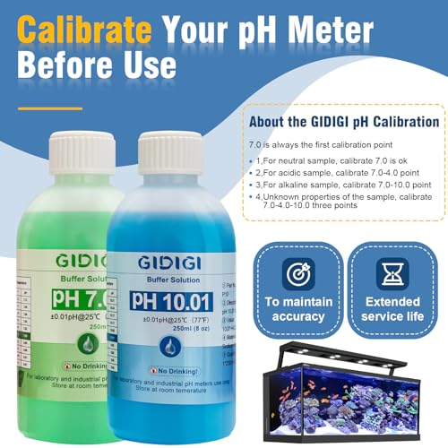 pH Meter Calibration Buffer Includes pH 7.00, 10.01 and Storage Solution - color: Blue