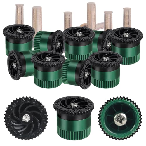 10 Pieces Variable Arc Nozzle, Sprinkler Heads Replacement Compatible With Pop Up Sprinklers Adjustable 0° - 360° Full Circle Pattern 12 Foot Radius Spray Nozzle for Lawn Irrigation (12AN) - size: Arc Nozzle-12VAN
