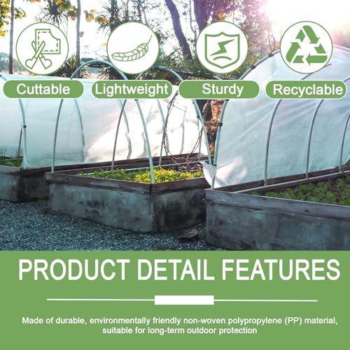 Frost Cloth 10x33FT | Breathable Plant Freeze Protection Garden Row Cover - size: 10*33 FT