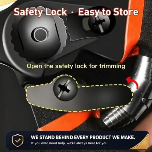 Heavy Duty Titanium Bypass Pruning Shears, Sharp Garden Clippers with Ergonomic Non-Slip Handle, Professional Hand Pruners for Tree Branches, Flowers, Shrubs & Gardening