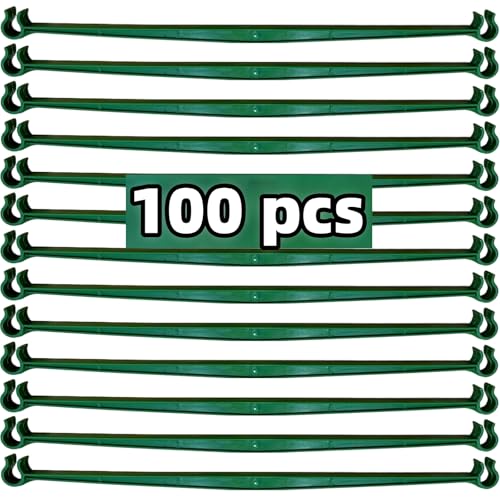100Pcs Stake Arms for Tomato Cage, 11.8 inch Tomato Stake Connectors, Expandable Support Trellis Connectors for 11mm Stakes for Garden Climbing Plants Vegetables