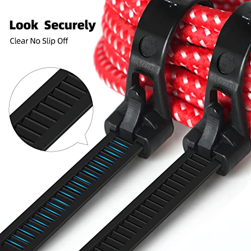 100Pcs 18Inch Heavy Duty Industrial Reusable Cable Wrap Ties - size: Reusable 18Inch 100Pcs