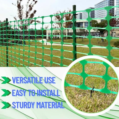 PotatoLife Green Plastic Garden Fence, Extra Strength, 40''x100' - color: Green, size: 40'' x 100'