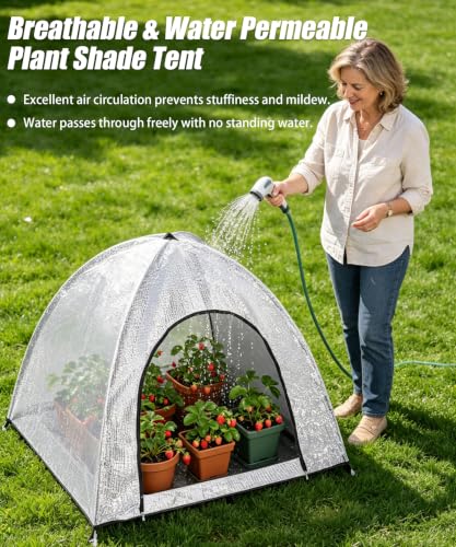 2-Pack Silver Aluminum Pop Up Plant Shade Tent, 22x22x23 Inch 80% Shading - color: Silver, size: 22 x 22 x 23 Inch