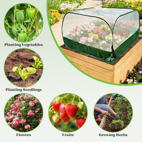 40"x40"x20" Pop Up Garden Mesh Plant Cover-Foldable Mesh Plant Protector - size: 1pcs