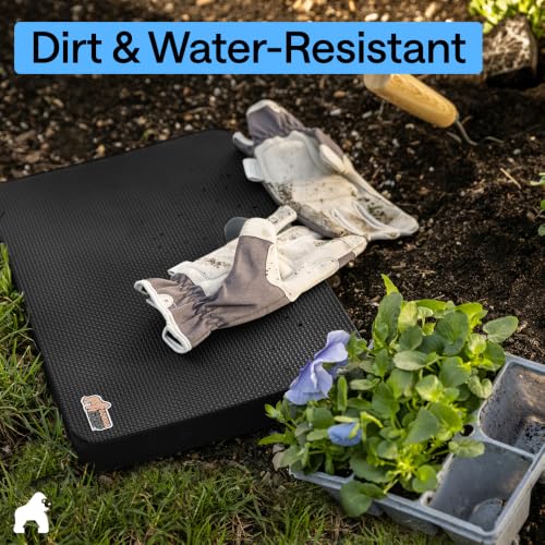 GORILLA GRIP® Extra Thick Foam Kneeling Pad for Gardening, 17.5x11 Black - color: Black