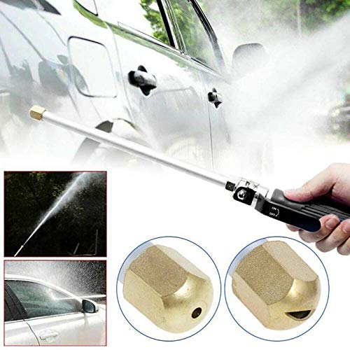 39'' High Pressure Washer Hose Attachment Jet Nozzle Sprayer Wand - color: Black-Extend