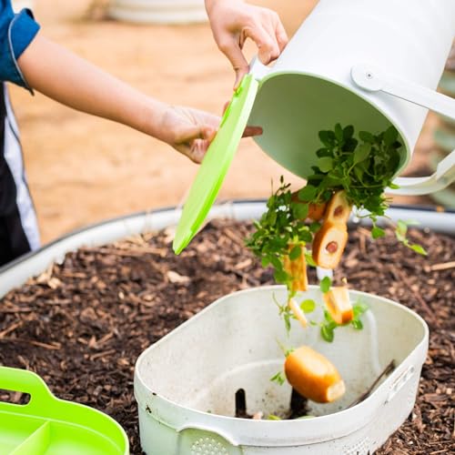 Vego Garden Kitchen Compost Caddy, Composting System for Raised Garden Beds