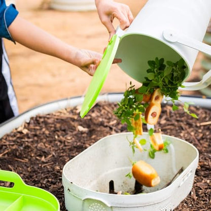 Vego Garden Kitchen Compost Caddy, Composting System for Raised Garden Beds