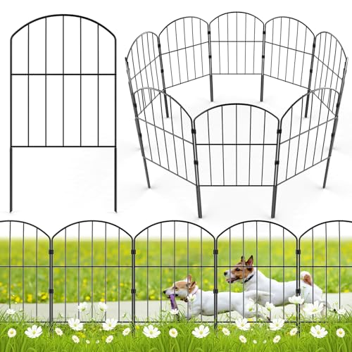 VANCASTLE Decorative Garden Fence Outdoor, 20ft (L) x 24in (H), 19 Panels - style: Design Classic- 19P