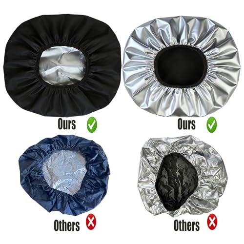 Hose Cover - Garden Hose Reel Cover(Fits 5/8" x 50-100ft), Protect & Extend Life, Sun-Proof, Waterproof, Dustproof, Heavy Duty 420D Oxford Spun Cloth, Double-sided Material, Hose Covers for Outside