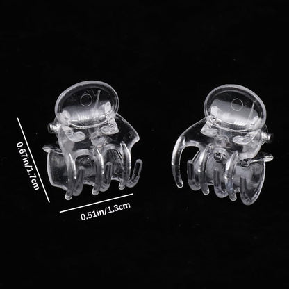 50Pcs Transparent Plant Orchid Clips,Flowers Fixer for Garden Vine Stem Plants Climbing Clasp for Support,Orchid Clips for Plants Support Garden Stakes