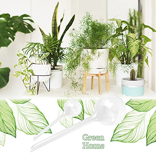 14 Pcs Plant Clear Watering Bulbs,Plastic Automatic Self-Watering Globes,Garden Water Device Watering Bulbs for Plant Flower Indoor Outdoor - size: 7 Large+7 Small