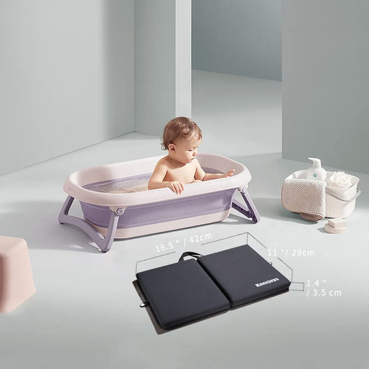 Bath Kneeler Pad for Women & Men - Baby Bath Kneeler, Garden Kneeling Pads, Yoga Knee Cushion (Gray) - color: Gray
