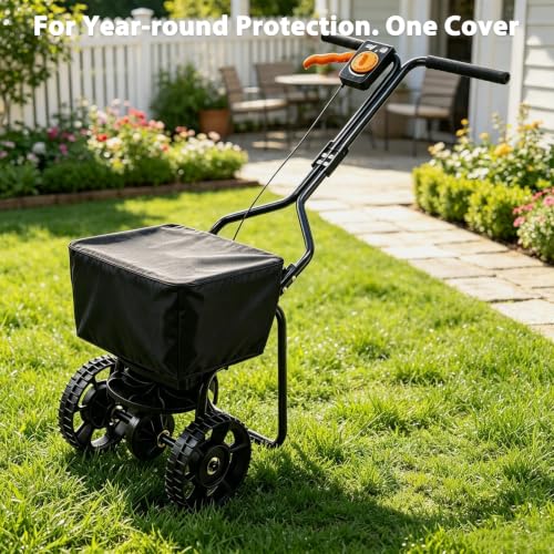 TheElves Wagon Rain Cover Waterproof for VEVOR Broadcast Spreader 15LB - size: 15x15x15 inch