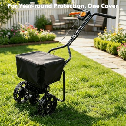 TheElves Wagon Rain Cover Waterproof for VEVOR Broadcast Spreader 15LB - size: 15x15x15 inch