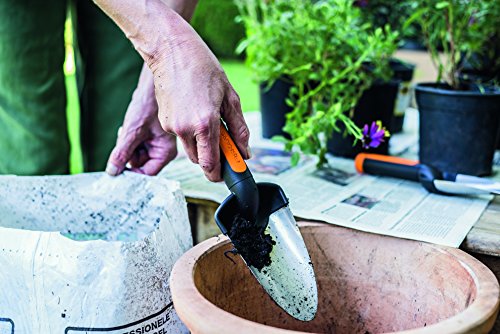 Fiskars Troop, Length: 27 cm, Stainless Steel Blade, Black/Orange, Premium, 1000726 - style: Trowel