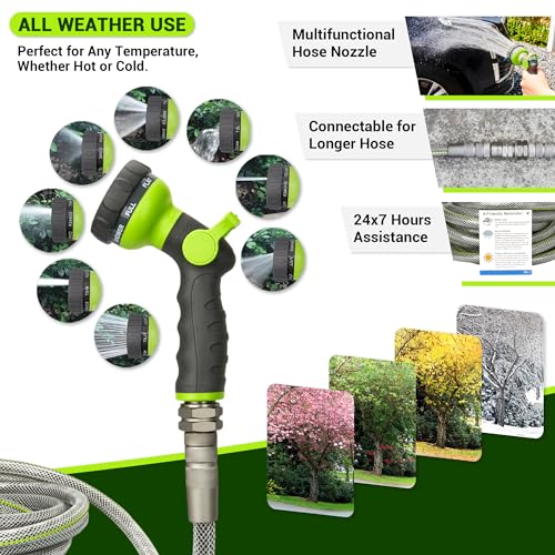 75 FT Heavy Duty Garden Hose, 1/2 ID x 75FT Durable Outdoor Water Hose - size: 75FT