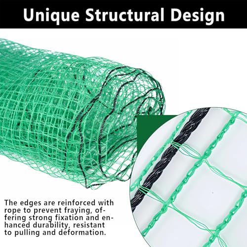POYEE Deer Fence Netting 5x65ft Plastic Mesh Netting for Garden Protection - color: Green, size: 5x65ft