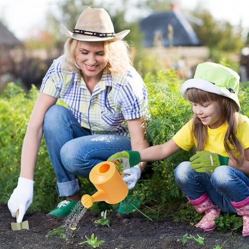 ROBOTIME Kids Gardening Tools, 17 PCS Toddler Gardening Set, Children's Gardening Tools, Metal Kids Gardening Set All in One Kit, Gardening Tools for Kids Outdoor Toys Gift for Boys and Girls - color: Green