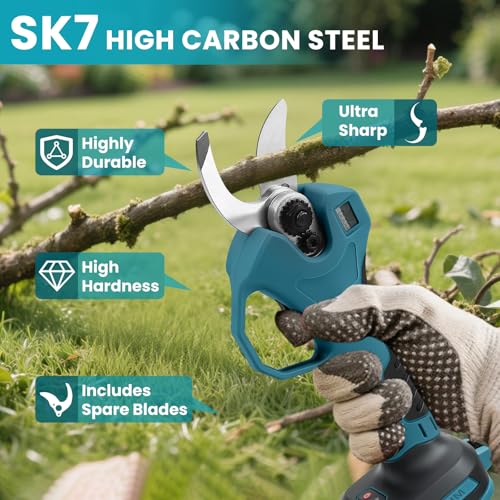 2-in-1 Cordless Pole Pruning Shears for Makita 18V Battery (No Battery) - style: 2 in 1 Blue for Makita 18V