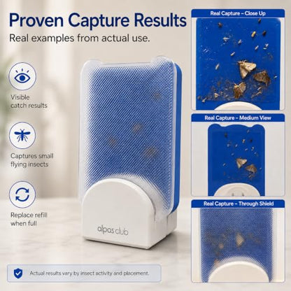 Plug-in Flying Insect Trap for Gnats & Fruit Flies, 1 Device + 5 Refills - size: 1 Device + 5 Refills