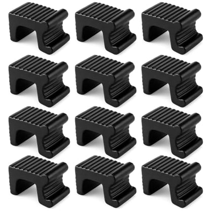 LemonRoad 12 Set Terra Cotta Cement Pot Feet for Outdoor Planters,Black - color: Black