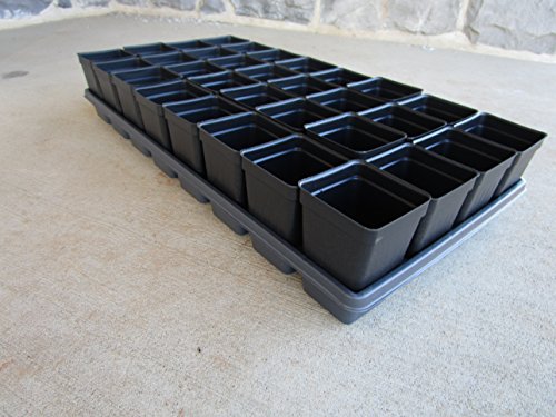 Set of 3 Trays and 96-2.5" Square Extra deep pots