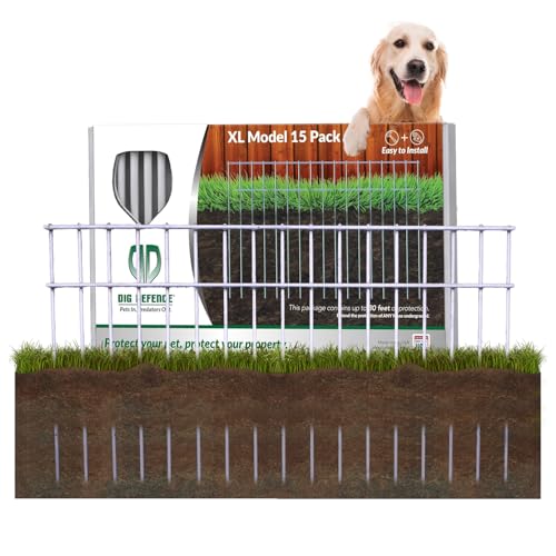 Dig Defence Original Animal Barrier Garden Fence, X-Large, 15 Pack - size: 15 Count