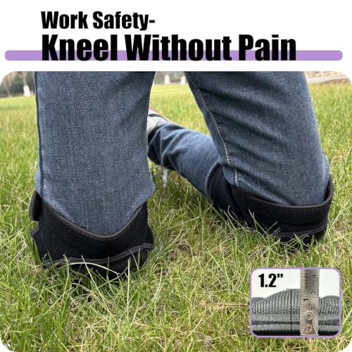 Men & Women Knee Pads - Waterproof Cushion with Straps for Adult, Black L - color: Black, size: Large