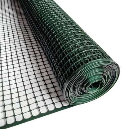 PotatoLife Green Plastic Garden Fence, Hardware Mesh, 4' x 75' - color: Green, size: 4' x 75'