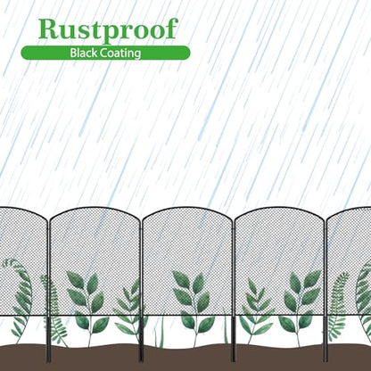 Mesh Decorative Garden Fence Fencing 24in (H) x 10ft (L) Dog Animal Barrier