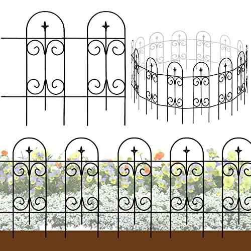 Thealyn 20ft x 32" Metal Decorative Halloween Fence(14-Panel Set)
