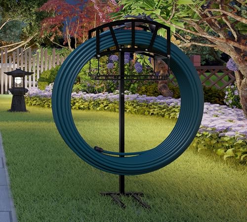 Fire Beauty Freestanding Steel Garden Hose Holder for Yard Lawn Outdoor - style: Noble design