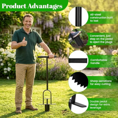 Grass Plugger Tool – Heavy Duty, Long Handle