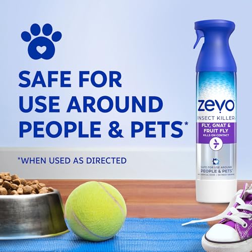 Zevo Flying Insect Bug Aerosol Spray, Kills Flies & Fruit Flies, 3 Bottles - style: 3 Flying Insect Killer
