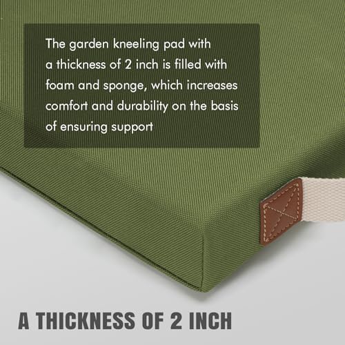 HappyPicnic Extra Thick Kneeling Pad, 1 Pack, Green, 17.5 x 11 x 2in - color: Green