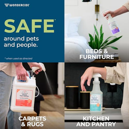 Wondercide - Indoor Pest Control Spray for Home & Kitchen Lemongrass 16 oz - size: 16 Fl Oz (Pack of 1)